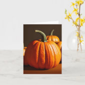 Carte Étude citrouille - AI - K (Fleur jaune)