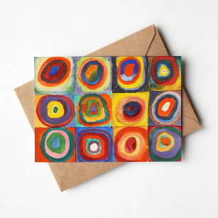 Carte Étude des couleurs   Wassily Kandinsky