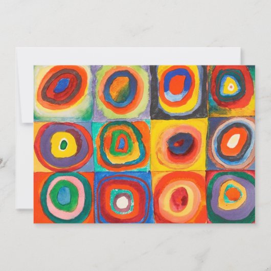 Carte Étude des couleurs | Wassily Kandinsky (Devant)