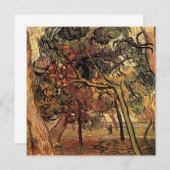 Carte Étude des pins par Vincent van Gogh (Devant / Derrière)