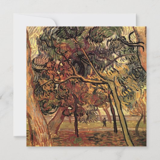 Carte Étude des pins par Vincent van Gogh (Devant)