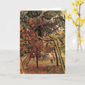 Carte Étude des pins par Vincent van Gogh (Fleur jaune)