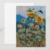 Carte Étude des tournesols | Marie Egner (Devant / Derrière)