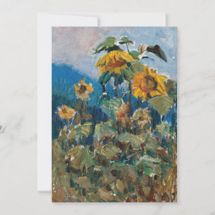Carte Étude des tournesols   Marie Egner