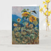 Carte Étude des tournesols | Marie Egner (Fleur jaune)