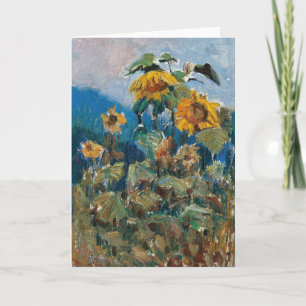 Carte Étude des tournesols   Marie Egner