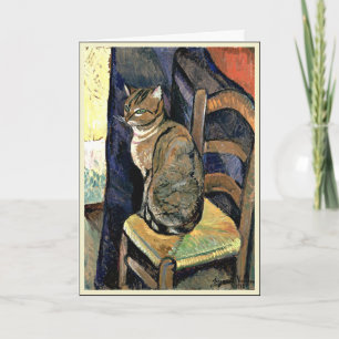 Carte Étude d'un chat, peinture fine art