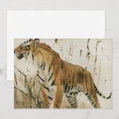 Carte Étude d'un tigre | Wilhelm Kuhnert (Devant / Derrière)