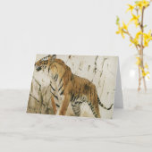 Carte Étude d'un tigre | Wilhelm Kuhnert (Fleur jaune)