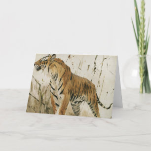 Carte Étude d'un tigre Wilhelm Kuhnert