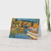 Carte Étude pour paysage d'automne avec bateaux | Kandin (Devant)