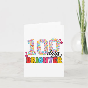 Carte Étudiant 100 jours Bijoux plus brillants 100e jour