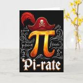 Carte Étudiant en sciences des pirates Prof de maths Drô (Fleur jaune)