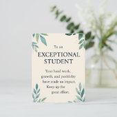 Carte Étudiant exceptionnel - Enseignant inspirant Apcip (Debout devant)