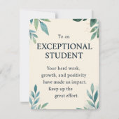 Carte Étudiant exceptionnel - Enseignant inspirant Apcip (Devant)