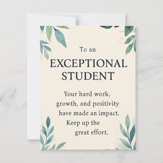 Carte Étudiant exceptionnel - Enseignant inspirant Apcip (Devant)