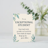 Carte Étudiant exceptionnel - Enseignant inspirant Apcip (Debout devant)