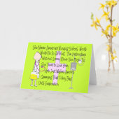 Carte Étudiante Histoire Infirmière Cadeaux d'art—"Sac F (Fleur jaune)