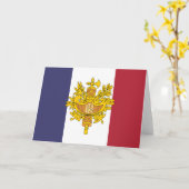 Carte étui téléphonique du drapeau de la France (Fleur jaune)