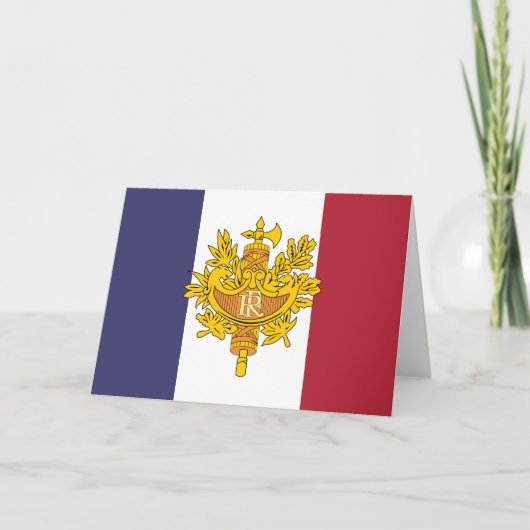 Carte étui téléphonique du drapeau de la France (Devant)