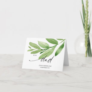 Carte Eucalyptus à mon père le jour de mon mariage de la
