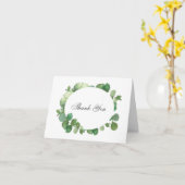 Carte Eucalyptus Boho Merci de verdure (Fleur jaune)