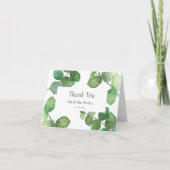 Carte Eucalyptus Boho Merci Mariage verdoyant (Devant)