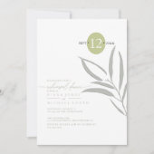 Carte Eucalyptus Couleur Tones Répétition Dinne Vert ID9 (Devant)