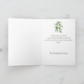 Carte Eucalyptus et tournesols traversent Pâques (Intérieur)