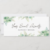 Carte Eucalyptus Greenery en-tête du tableau de bo (Devant)