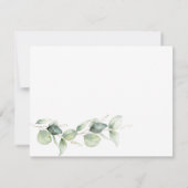 Carte Eucalyptus Grossesse Nouvelle maman Bébé Genre Rév (Dos)