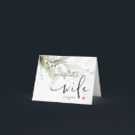 Carte Eucalyptus Joyeux Premier Anniversaire Comme Mon C<br><div class="desc">Ce joli joyeux anniversaire comme ma carte de femme, est une façon amusante de célébrer l'anniversaire de votre nouvelle femme!</div>