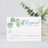 Carte Eucalyptus RSVP (Debout devant)