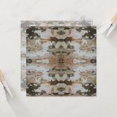 Carte Eucalyptus Tree Bark Photo Closeup With Pattern (Devant/Arrière en situation)