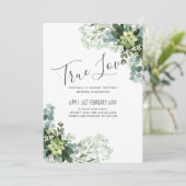 Carte Eucalyptus Verdure Mariage Foliage Bébés Respirer (Debout devant)