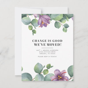 Carte Eucalyptus Verdure Nous avons déménagé Botanique D