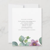 Carte Eucalyptus Verdure Nous avons déménagé Botanique D (Dos)