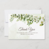 Carte Eucalyptus Vert Élégant (Devant)