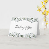 Carte Eucalyptus Vert Floral Pensée De Vous (Fleur jaune)