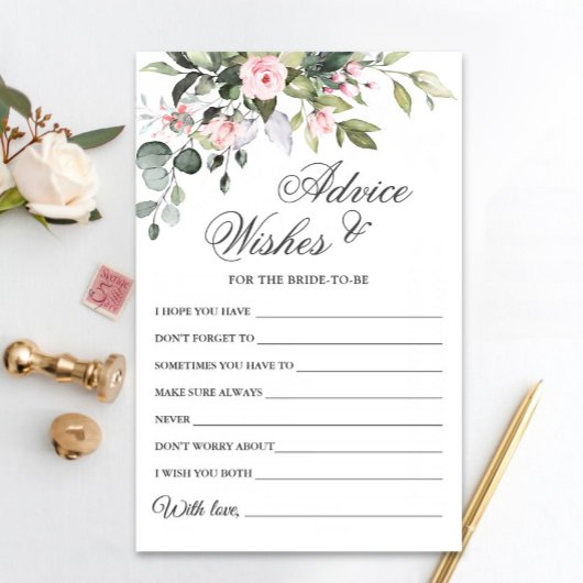 Carte Eucalyptus Watercolor Wings & Advice Card