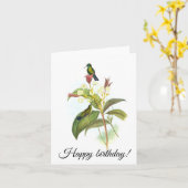 Carte Eucephala caerulea (saphir à poils bleus) (Fleur jaune)