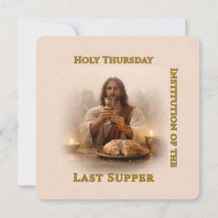 Carte Eucharistie du jeudi saint