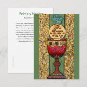 Carte Eucharistie personnalisable, cadeau de la pr (Devant / Derrière)