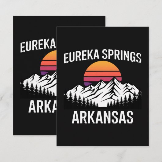 Carte Eureka Springs (Devant / Derrière)
