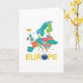 Carte Europe (Fleur jaune)