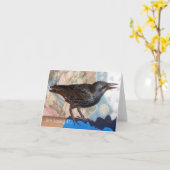 Carte European Starling, Mortimer, Note Card (Fleur jaune)
