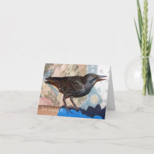 Carte European Starling, Mortimer, Note Card
