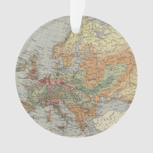 Carte européenne de la densité de population | (devant)