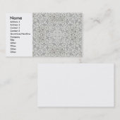 Carte européenne de profil de dentelle (Devant / Derrière)