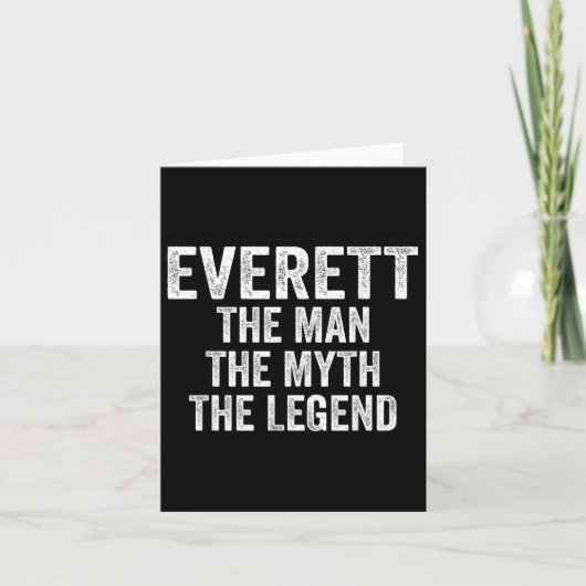 Carte Everett The Man The Myth The Legend Shirt First Na (Devant)